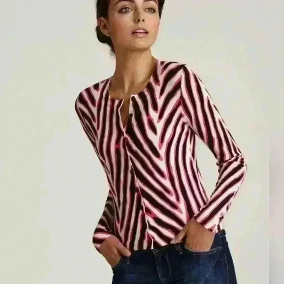 Diane Von Furstenberg IBIZA Cardigan Sweater - Picture 1 of 8